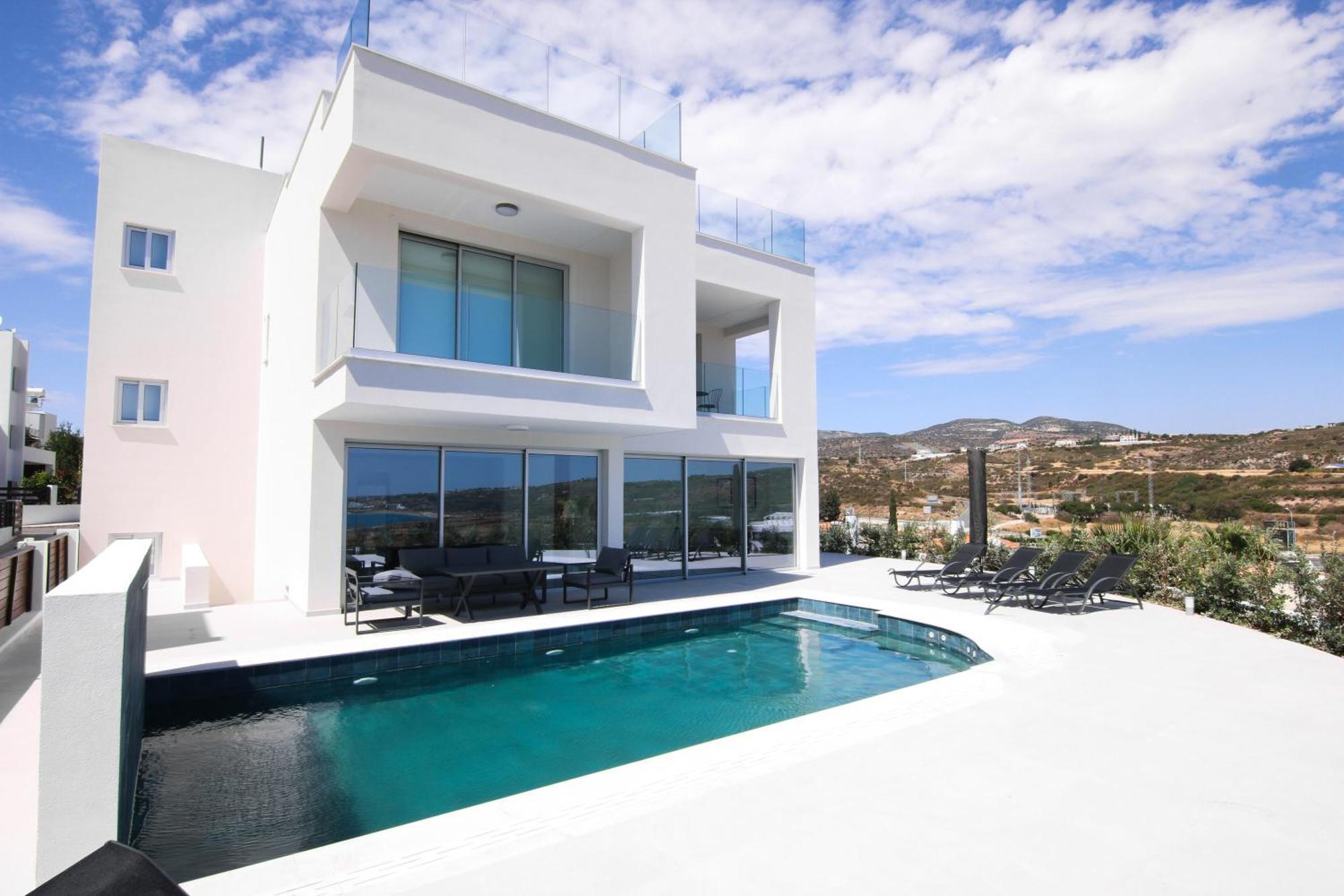 Phaedrus Living Luxury Seaview Coral Bay Villa Pegeia Exteriér fotografie